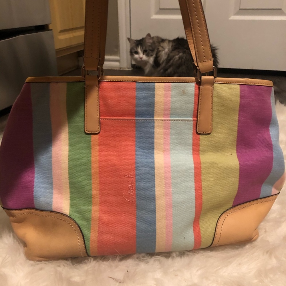 Coach Canvas Tote - Picture 3 of 9
